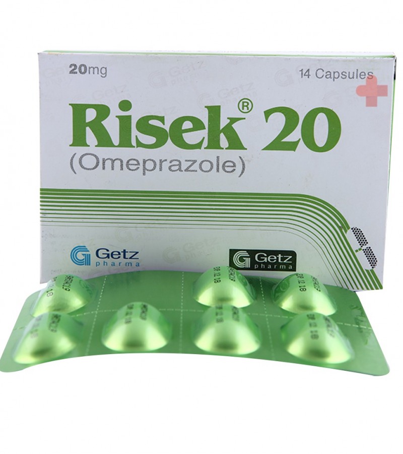 Risek 20mg Capsules for heartburn and indigestion